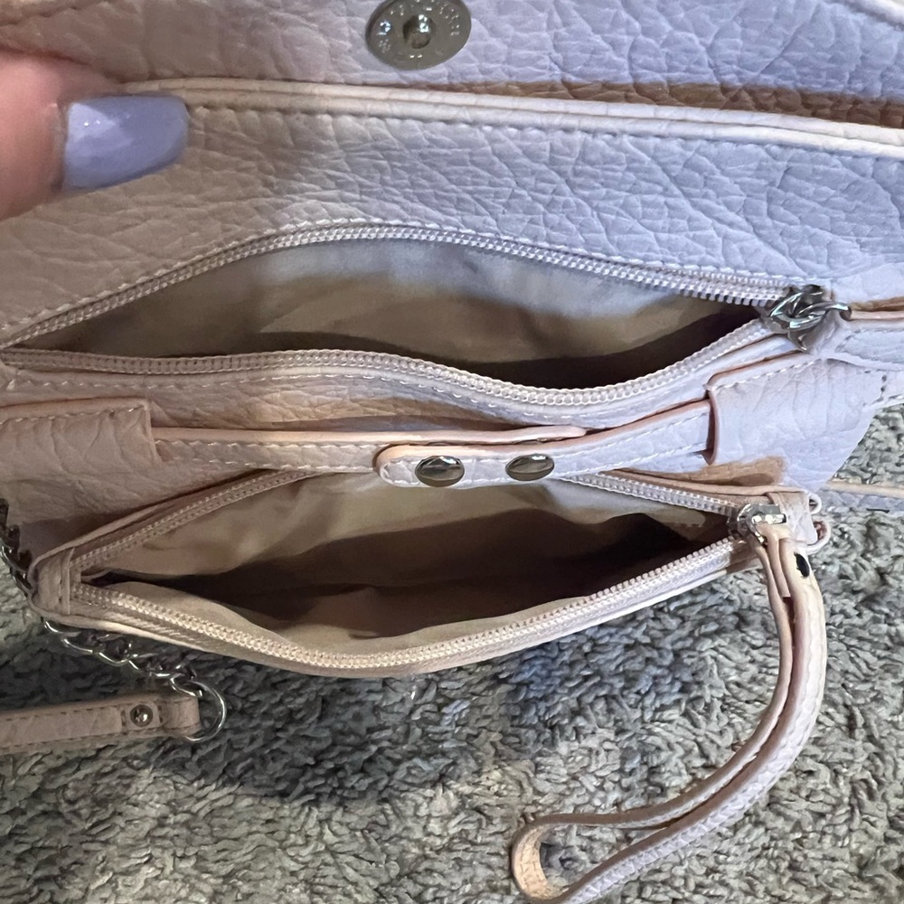 Nine West Crossbody Bag light pink in color - Picture 6 of 10